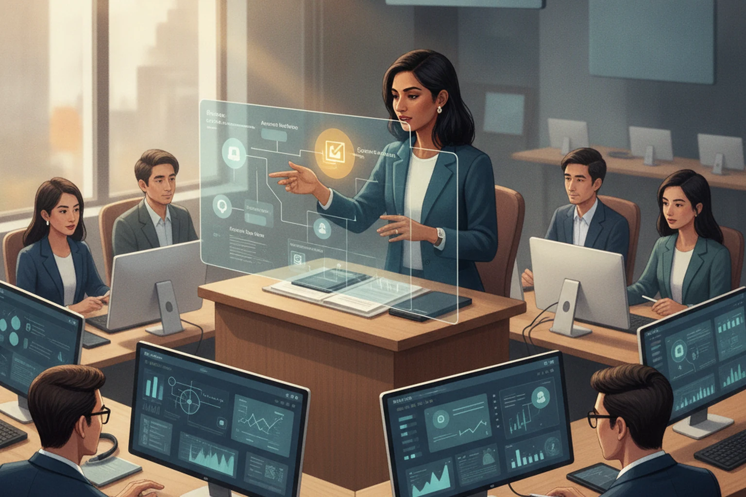 Short-Term Rental Virtual Assistant Operations: Exception Queue Triage editorial illustration